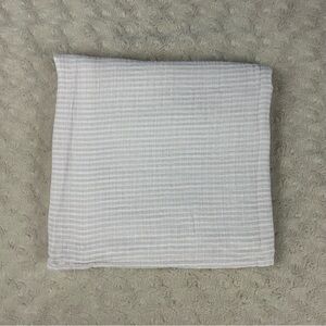 Kyle & Deena Pink White Stripes Baby Swaddle Blanket Muslin Cotton Thin